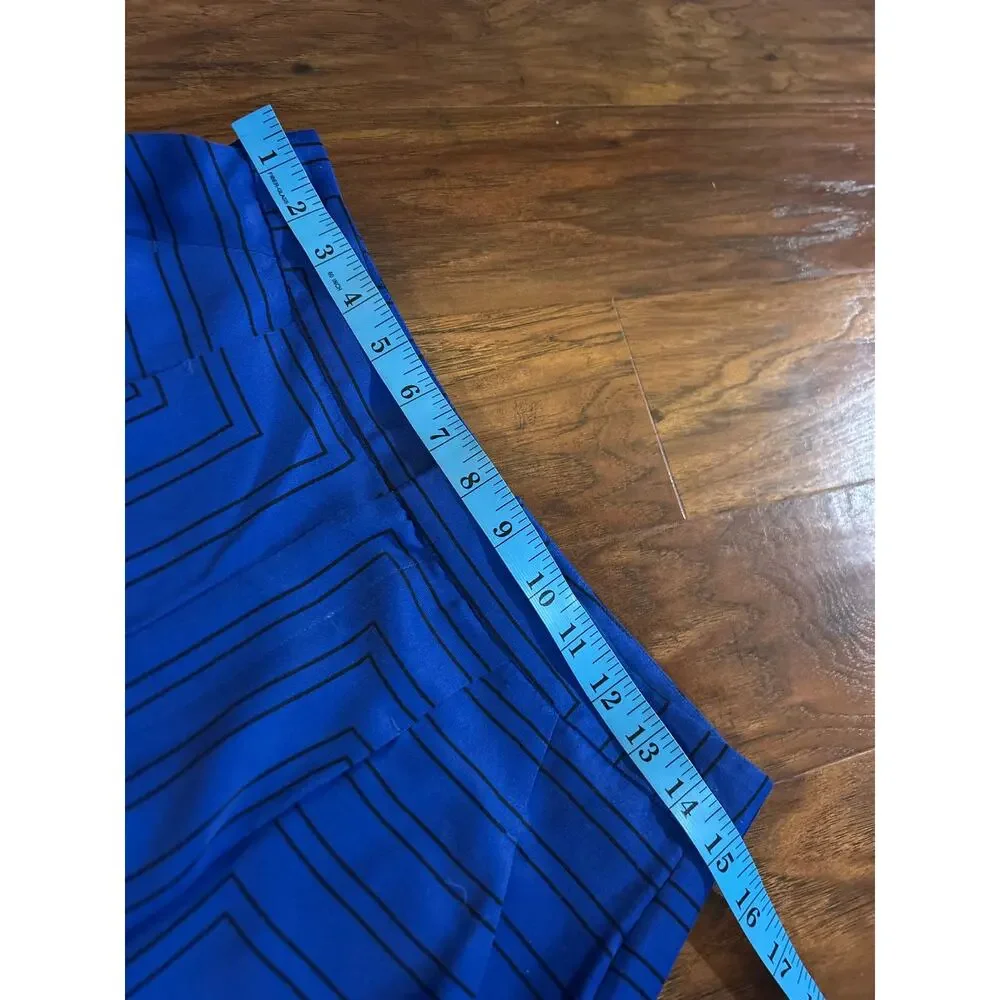 EQUIPMENT Thora Wide Leg Trouser Pant in Surrealist Blue Print Slouchy Size 2 XS